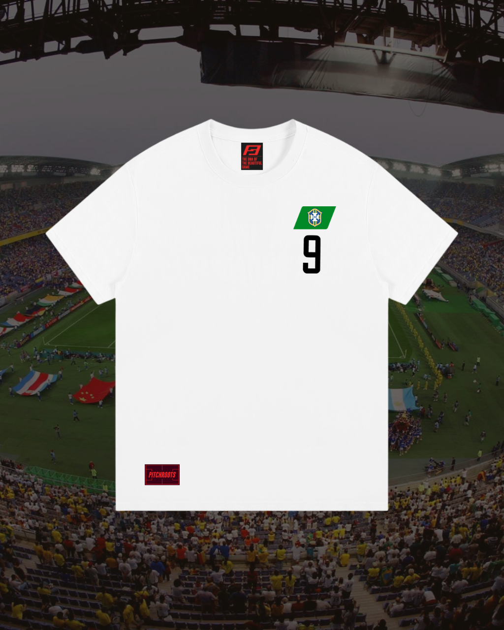 Ronaldo 2002 WC GOAT T-Jersey - White