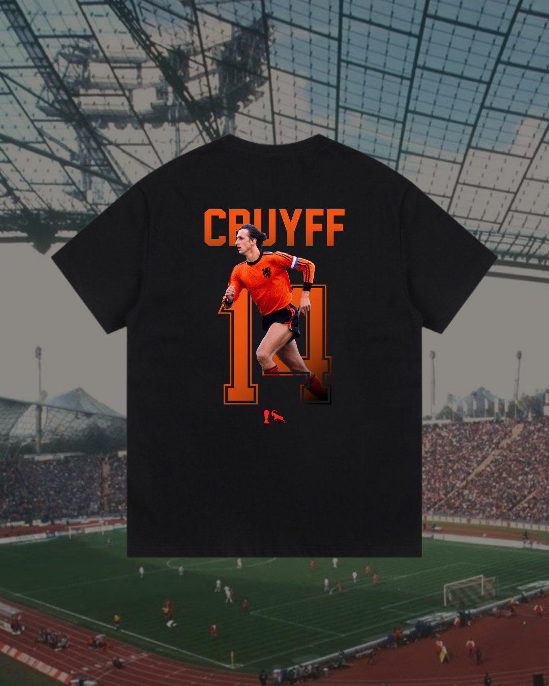 Cruyff 1974 WC GOAT T-Jersey - Black