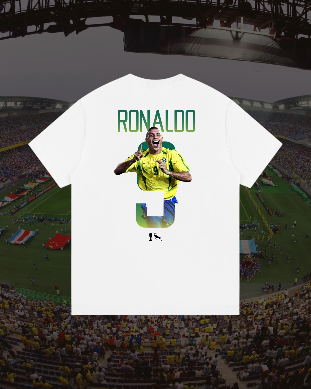Ronaldo 2002 WC GOAT T-Jersey - White