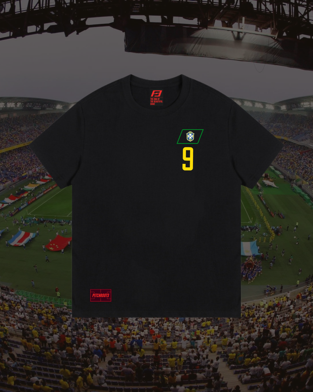 Ronaldo 2002 WC GOAT T-Jersey - Black