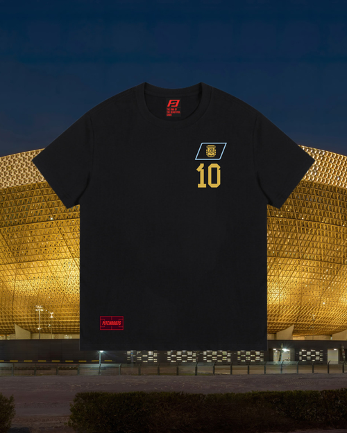 Messi 2022 WC GOAT T-Jersey - Black