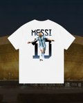 Messi 2022 WC GOAT T-Jersey - White