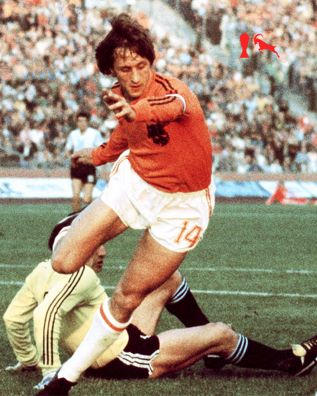 Cruyff 1974 WC GOAT T-Jersey - White