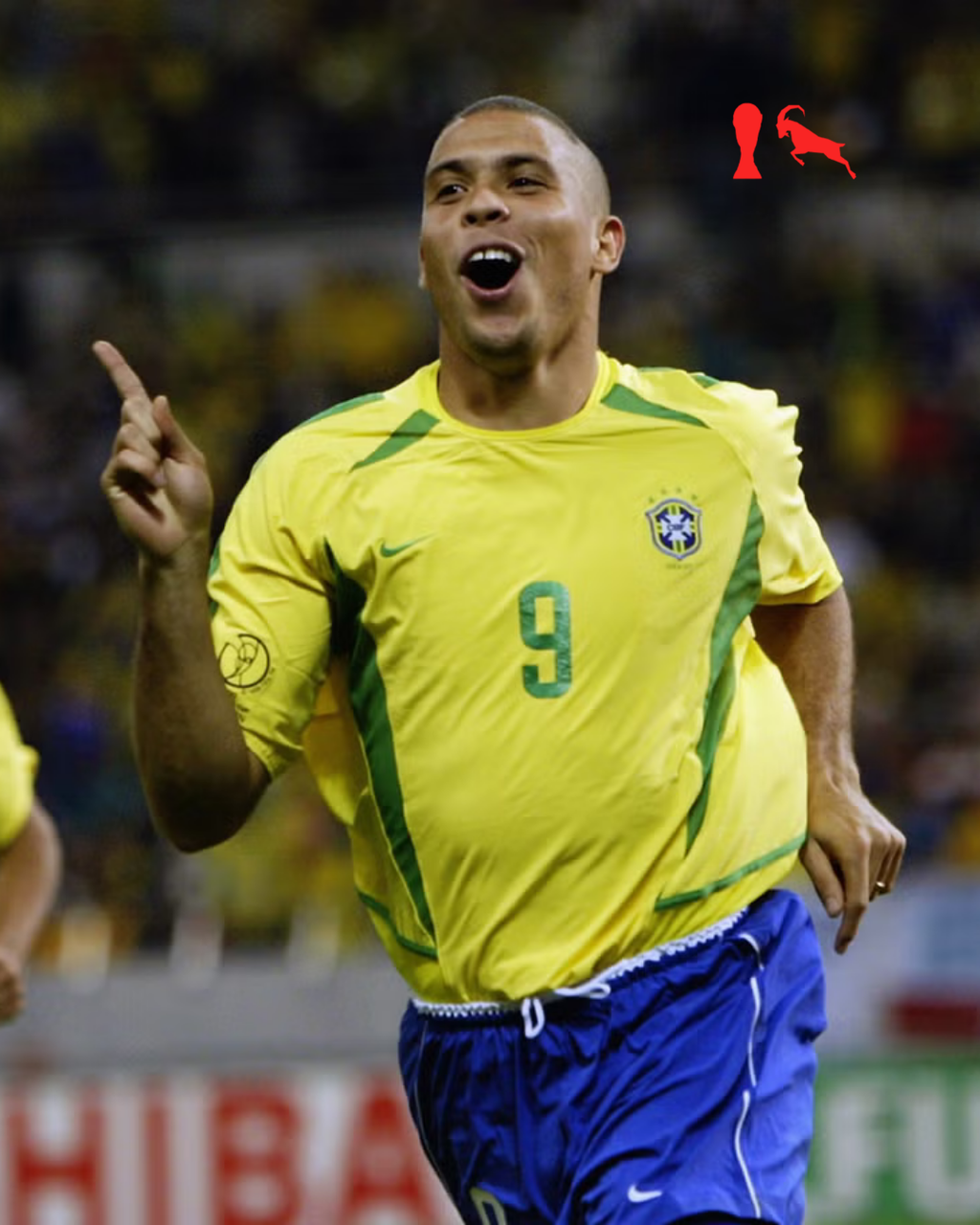 Ronaldo 2002 WC GOAT T-Jersey - White