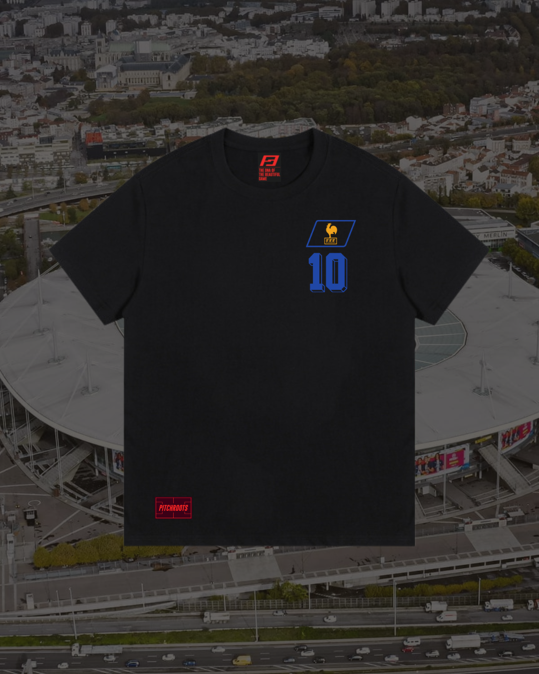 Zidane 1998 WC GOAT T-Jersey - Black