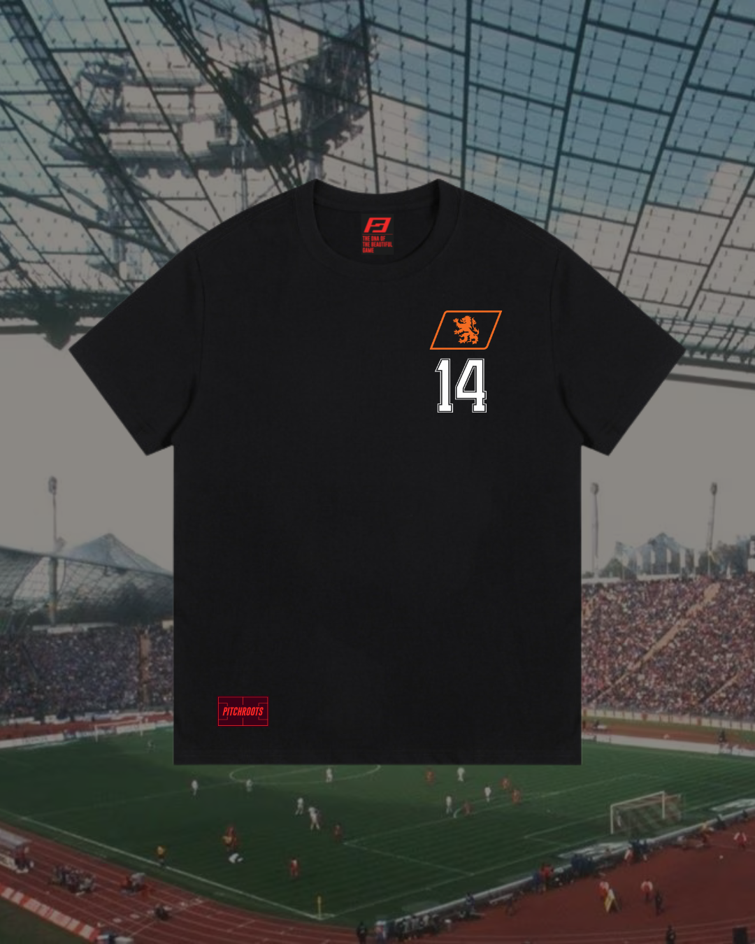 Cruyff 1974 WC GOAT T-Jersey - Black