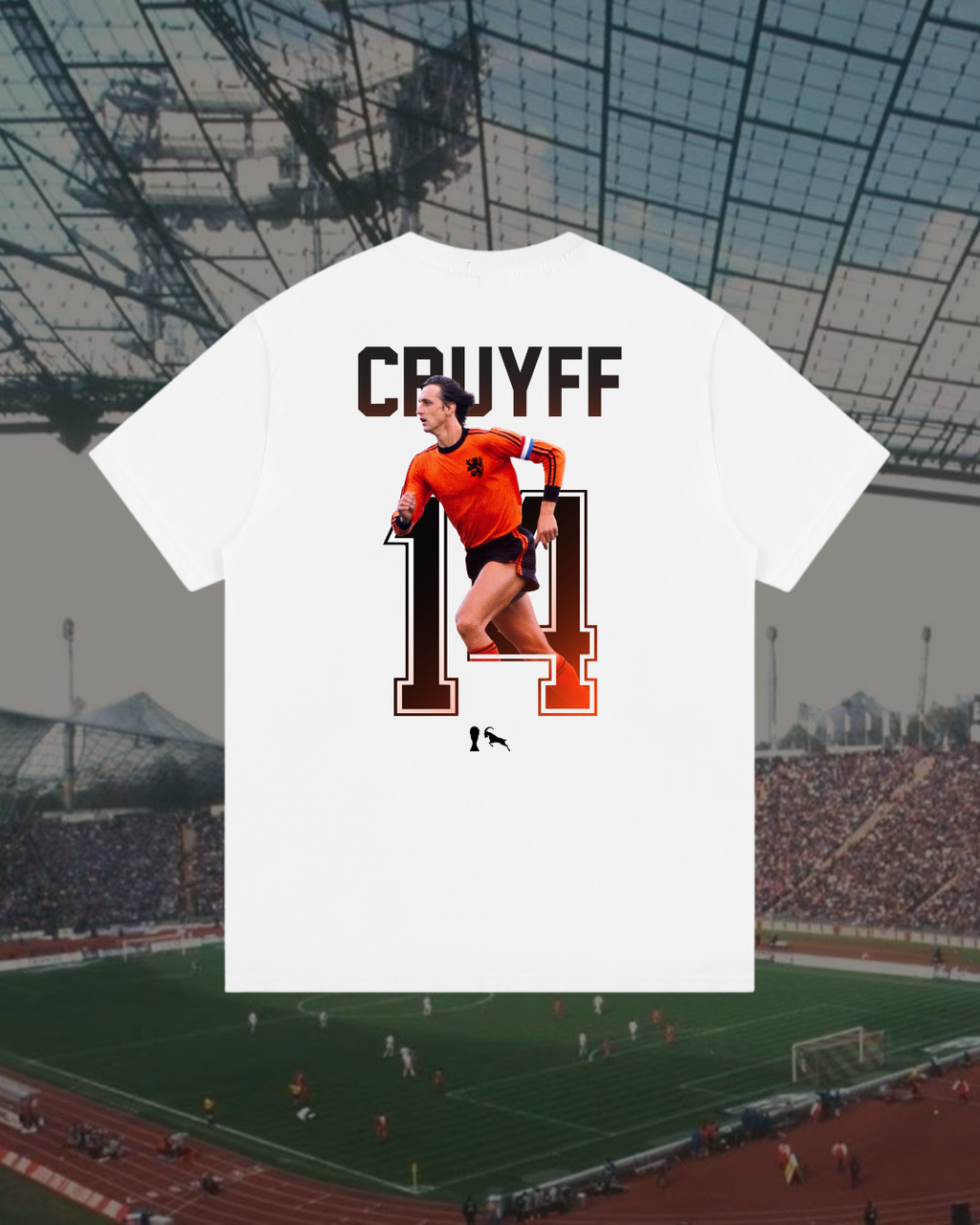 Cruyff 1974 WC GOAT T-Jersey - White