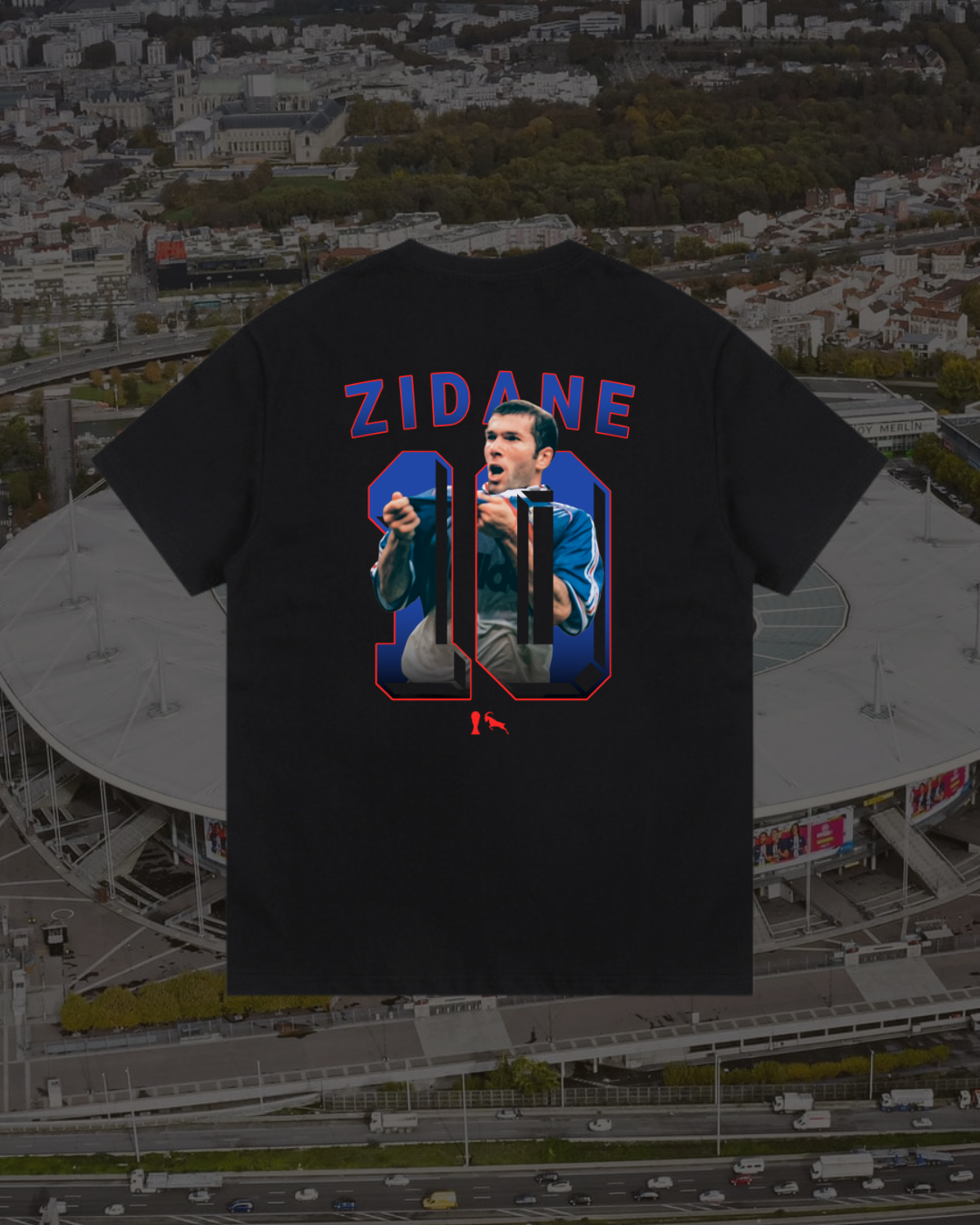 Zidane 1998 WC GOAT T-Jersey - Black