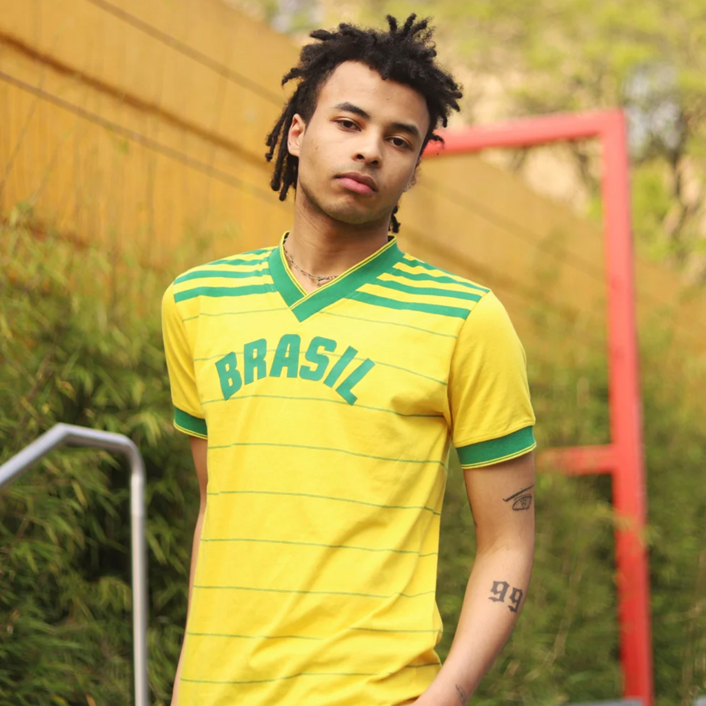 Brazil 1986 Retro Football Shirt